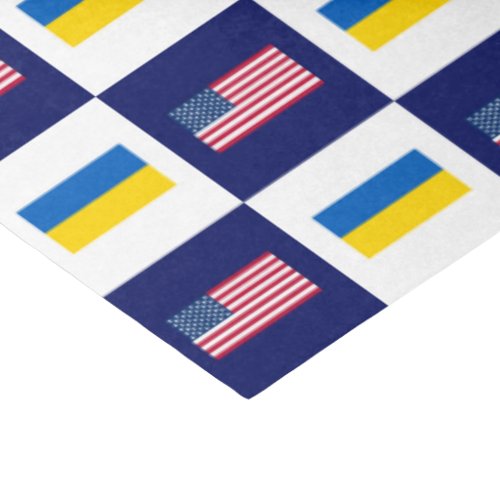 USA Flag  Ukraine Flag Pattern Tissue Paper