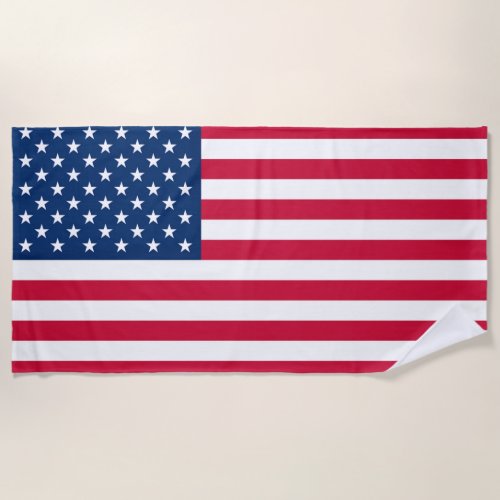 USA Flag _ United States of America _ Patriotic Beach Towel