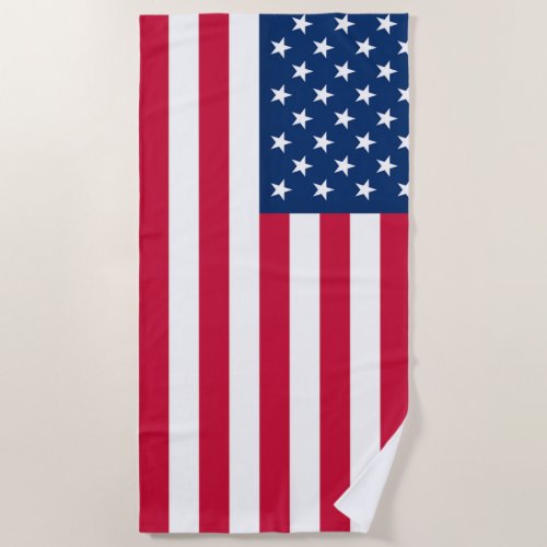 USA Flag _ United States of America _ Patriotic _ Beach Towel