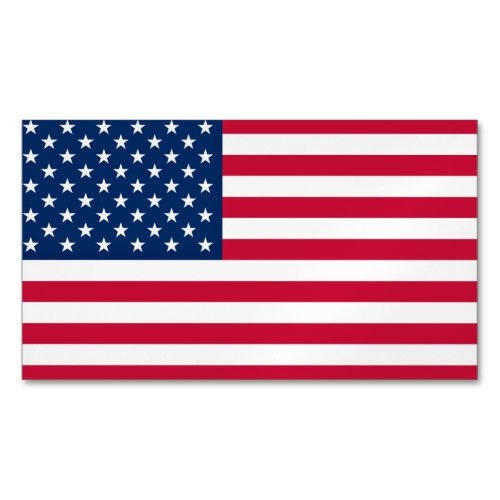 USA Flag _ United States of America _ Patriotic Business Card Magnet