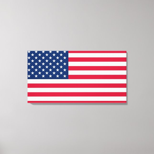 USA Flag - United States of America - Patriotic Canvas Print (Front)