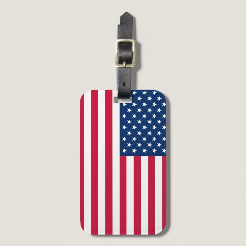 USA Flag - United States of America - Patriotic Luggage Tag