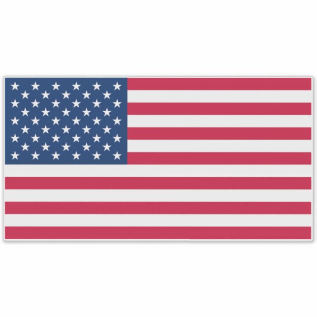 USA Flag - United States of America - Patriotic Sticker (Front)