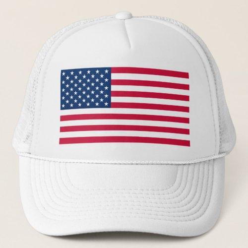 USA Flag _ United States of America _ Patriotic Trucker Hat