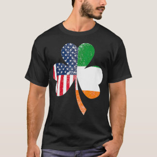 USA Flag US Irish Flag Gifts Ireland T-Shirt