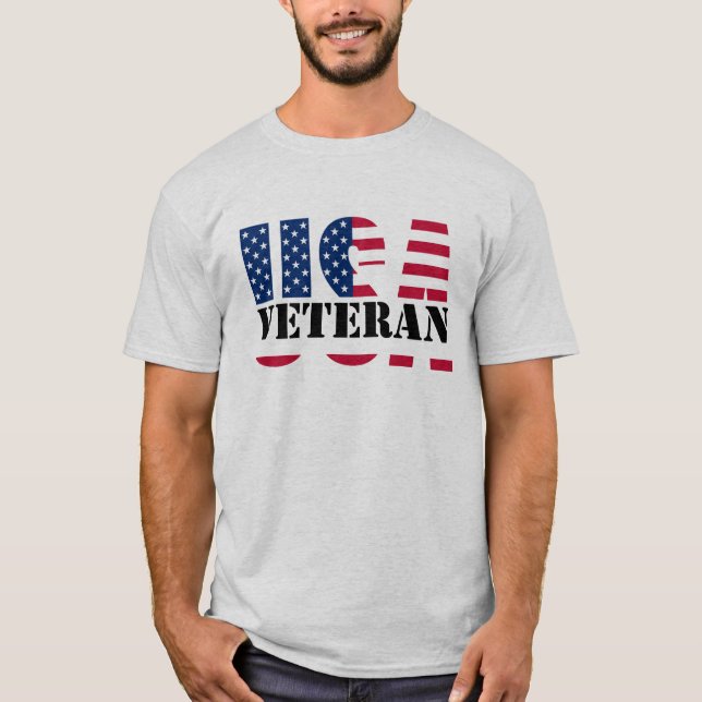 USA Flag Veteran TShirt (Front)