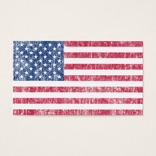 USA Flag Vintage Business Card Templates