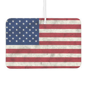 USA flag vintage red white blue America patriotic Air Freshener