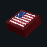 USA flag vintage red white blue America patriotic Gift Box<br><div class="desc">USA flag vintage red white blue America patriotic gift.</div>