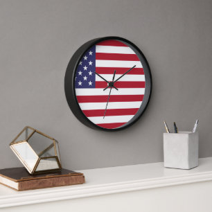 USA Flag Wall Clock, Wall Clock for home Décor
