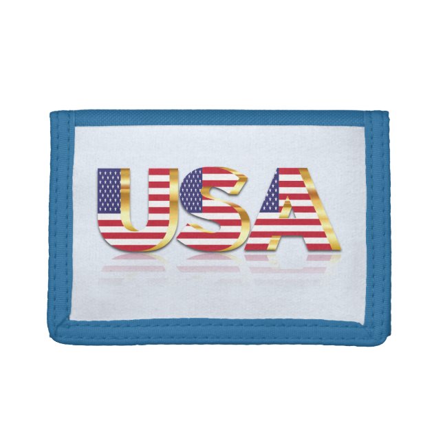 USA Flag Wallet - Patriotic  (Front)