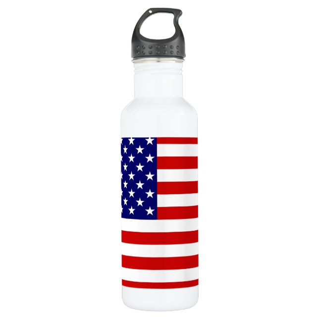 USA flag Water Bottle (Front)