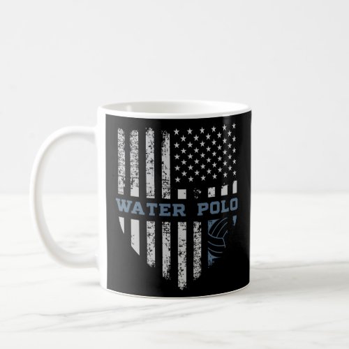 Usa Flag Water Polo Coffee Mug