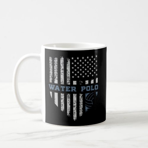 Usa Flag Water Polo Coffee Mug