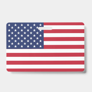 USA Flag Waves High: Symbol of Liberty and Unity Badge