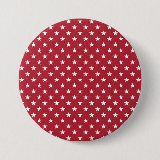 USA Flag White Stars on Flag Red Pinback Button