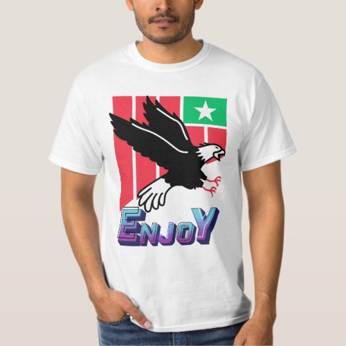 USA Flag with eagle T_Shirt