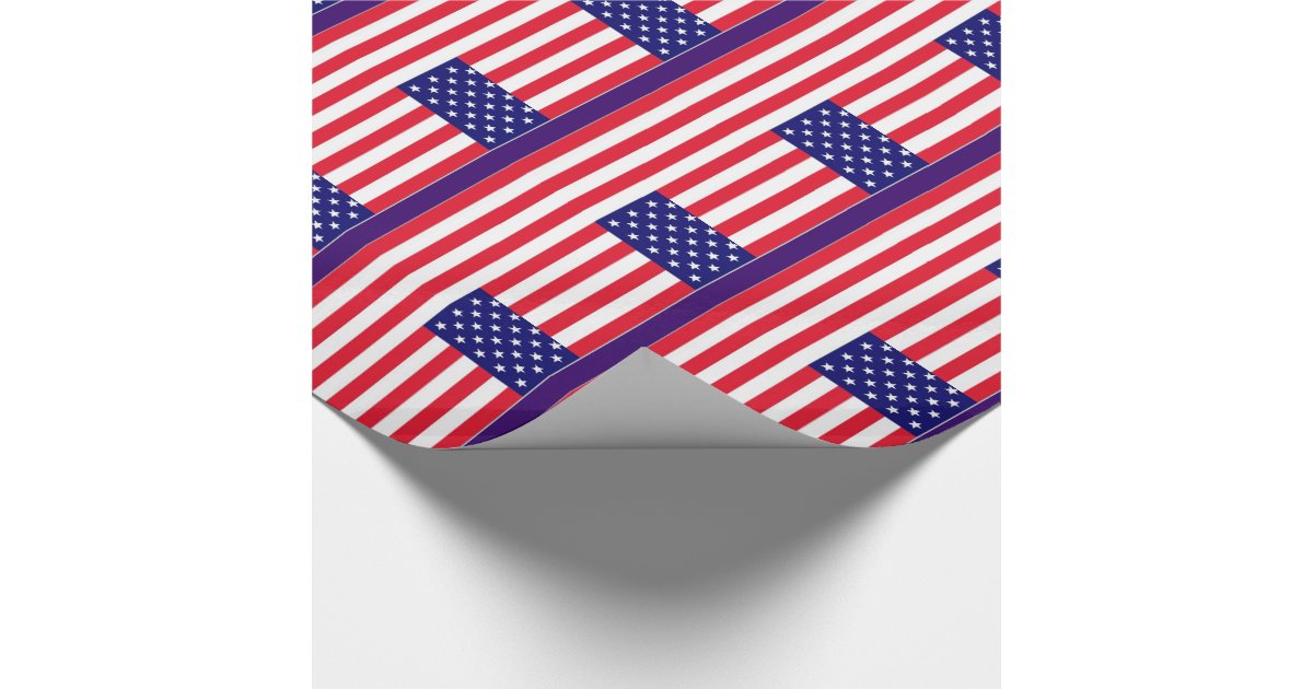 USA Flag Wrapping Paper | Zazzle