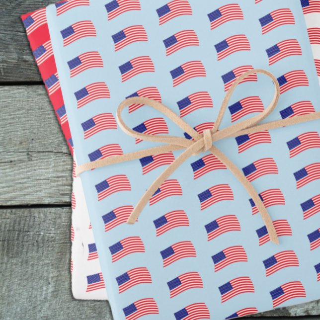 USA Flag Wrapping Paper Sheets (Creator Uploaded)