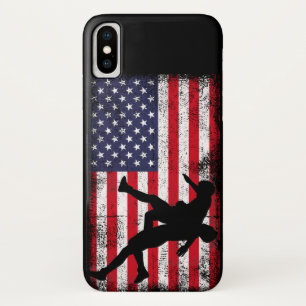 Usa Flag Wrestling American Flag Wrestling Wrestle iPhone X Case