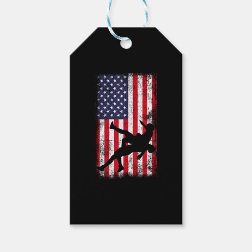 Usa Flag Wrestling American Flag Wrestling Wrestle Gift Tags