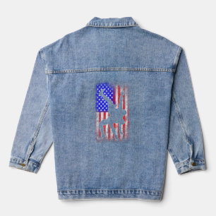Usa Flag Wrestling T Shirt American Flag Wrestling Denim Jacket