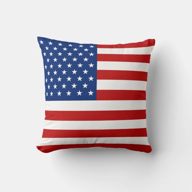 USA Flag x Flag Pillow (Front)