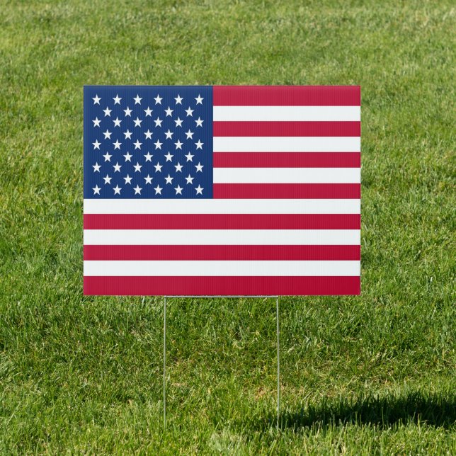 USA Flag Yard Sign (Insitu)