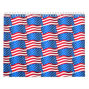 USA flags Calendar