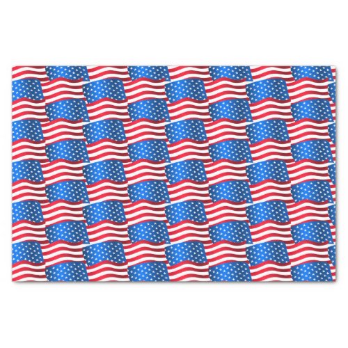 USA flags Tissue Paper