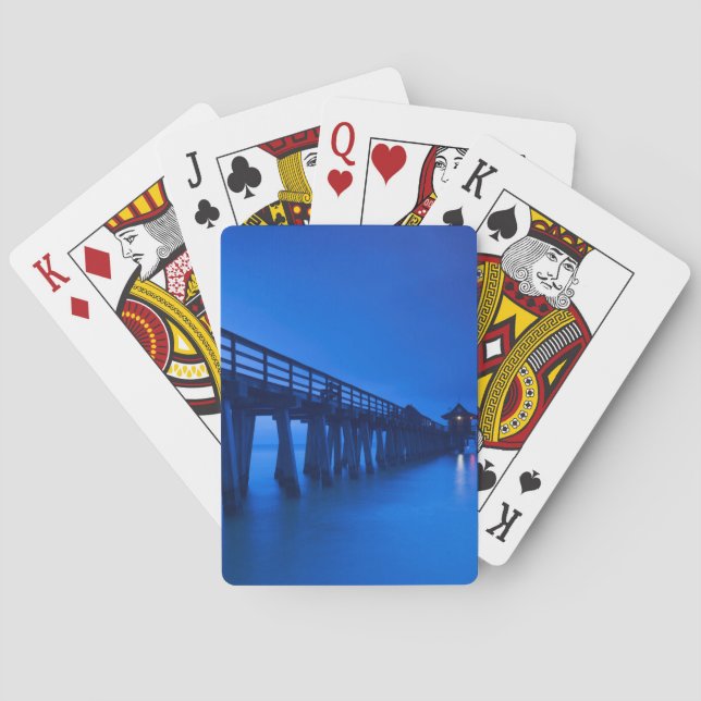 USA, Florida, Gulf Coast, Naples, Naples Pier Poker Cards (Back)