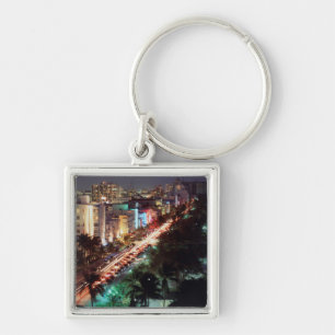 USA, Florida, Miami Beach, Ocean Drive, Art Deco 2 Keychain