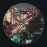 USA, Florida, Miami Beach, Ocean Drive, Art Deco 2 Large Clock<br><div class="desc">Walter Bibikow / DanitaDelimont.com USA,  North America,  Florida</div>