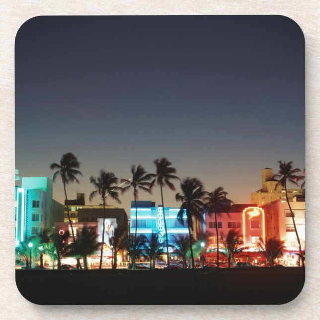 USA, Florida, Miami Beach, Ocean Drive, Art Deco Coaster (Front)
