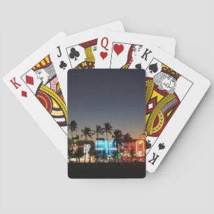 USA, Florida, Miami Beach, Ocean Drive, Art Deco Poker Cards