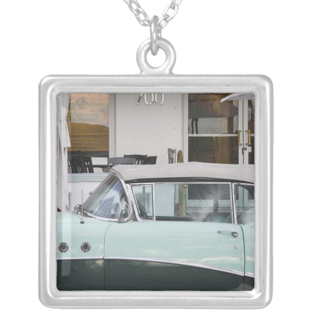 USA, Florida, Miami Beach: South Beach, 1956 Silver Plated Necklace (Front)
