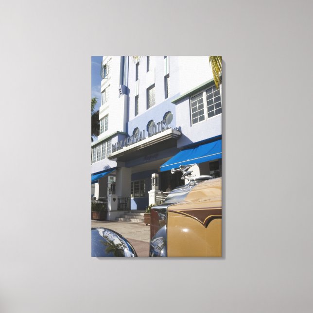 USA, Florida, Miami Beach: South Beach, Art Deco Canvas Print (Front)