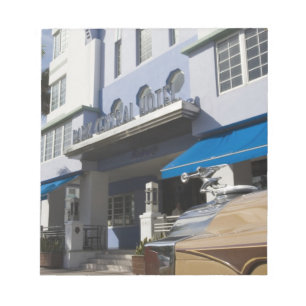 USA, Florida, Miami Beach: South Beach, Art Deco Notepad