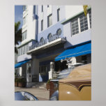 USA, Florida, Miami Beach: South Beach, Art Deco Poster<br><div class="desc">COPYRIGHT Walter Bibikow / DanitaDelimont.com | US10 WBI0165.jpg | USA,  Florida,  Miami Beach: South Beach,  Art Deco Hotels,  Park Central Hotel and 1930s Car</div>