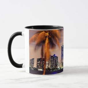 USA, Florida, Miami skyline at dusk Mug