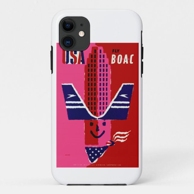 USA ~ Fly BOAC Case-Mate iPhone Case (Back)