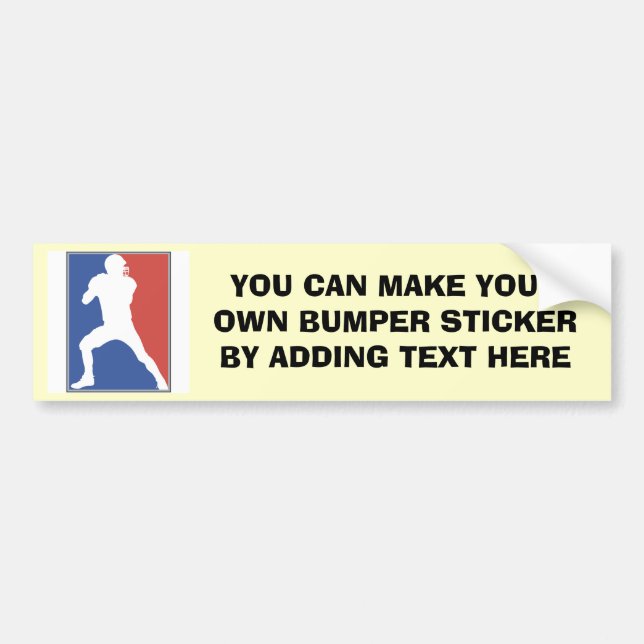USA Football Player T-shirts and Gifts Bumper Sticker (Front)