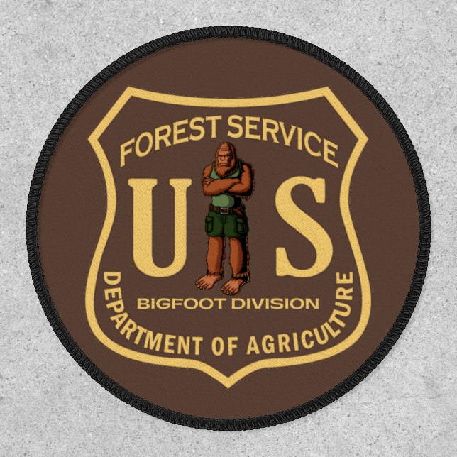 USA Forest Service Bigfoot Division Backpack Hat  Patch (Front)