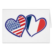 USA France Love Hearts (Front Horizontal)