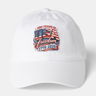 USA Freedom 1776–2026 | America 250 Patriotic Hat