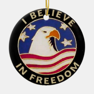 USA FREEDOM Christmas Holiday Ornament