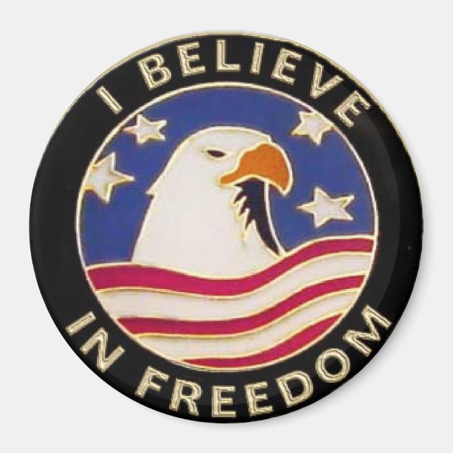 USA FREEDOM Locker Magnets, Refrigerator Magnet (Front)