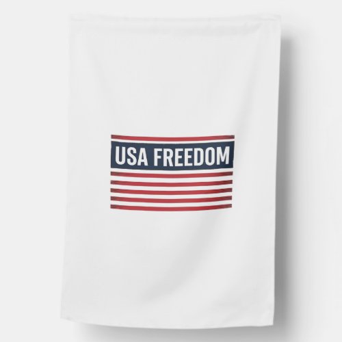 USA Freedom Patriotic Flag Style Vector Design_1