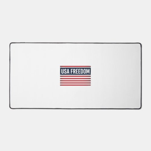 USA Freedom Patriotic Flag Style Vector Design_1 Desk Mat