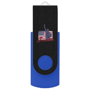 USA Freedom Statue Flash Drive